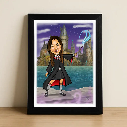 Harry Potter themed caricature (girl)