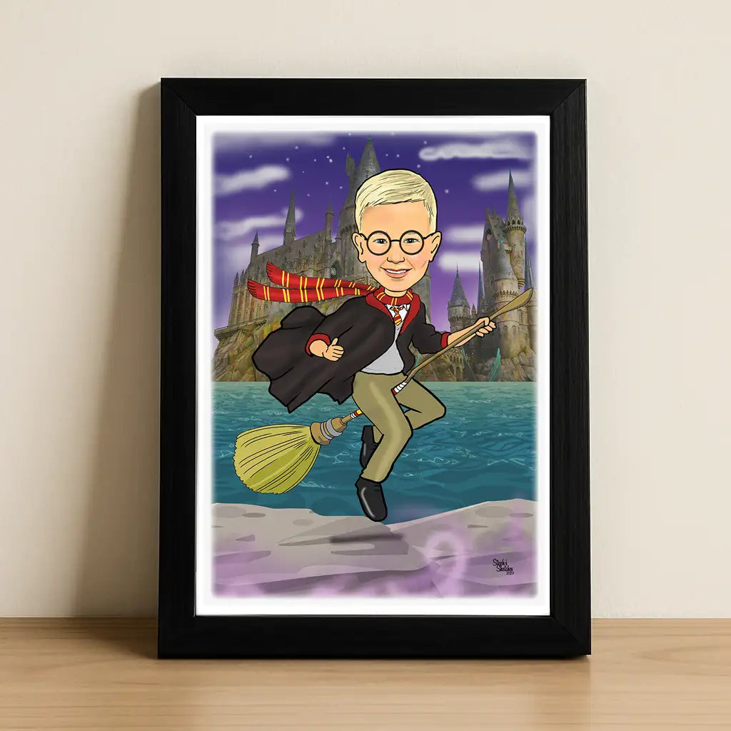 Harry Potter themed caricature (boy)