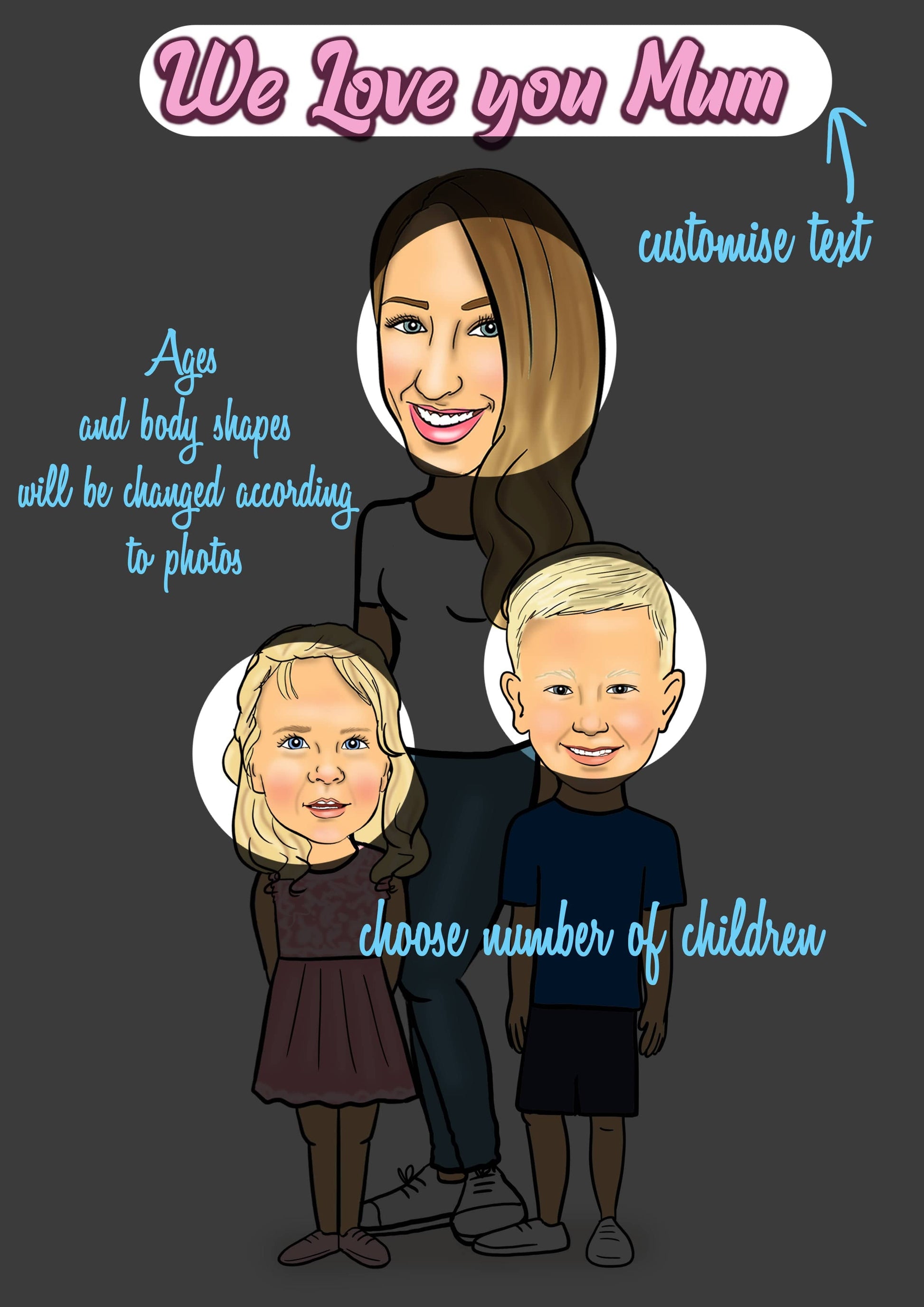 Mother's Day Caricature | Mother Day Caricature | Steph's Sketches