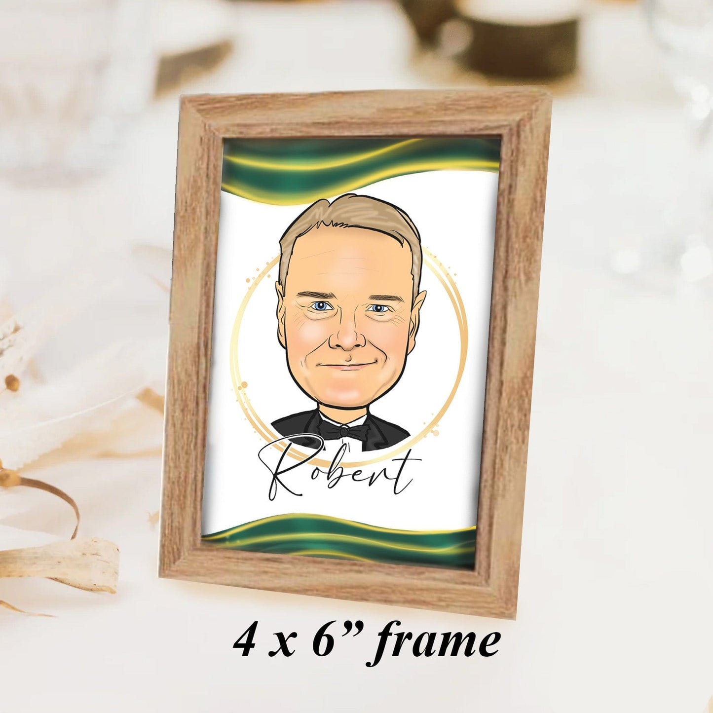 Corporate Event Caricature Place Setting