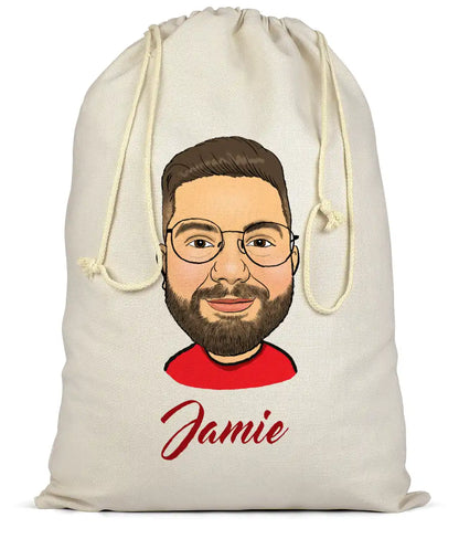 Caricature Santa Sack