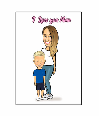 Mother's Day Caricature | Mother Day Caricature | Steph's Sketches