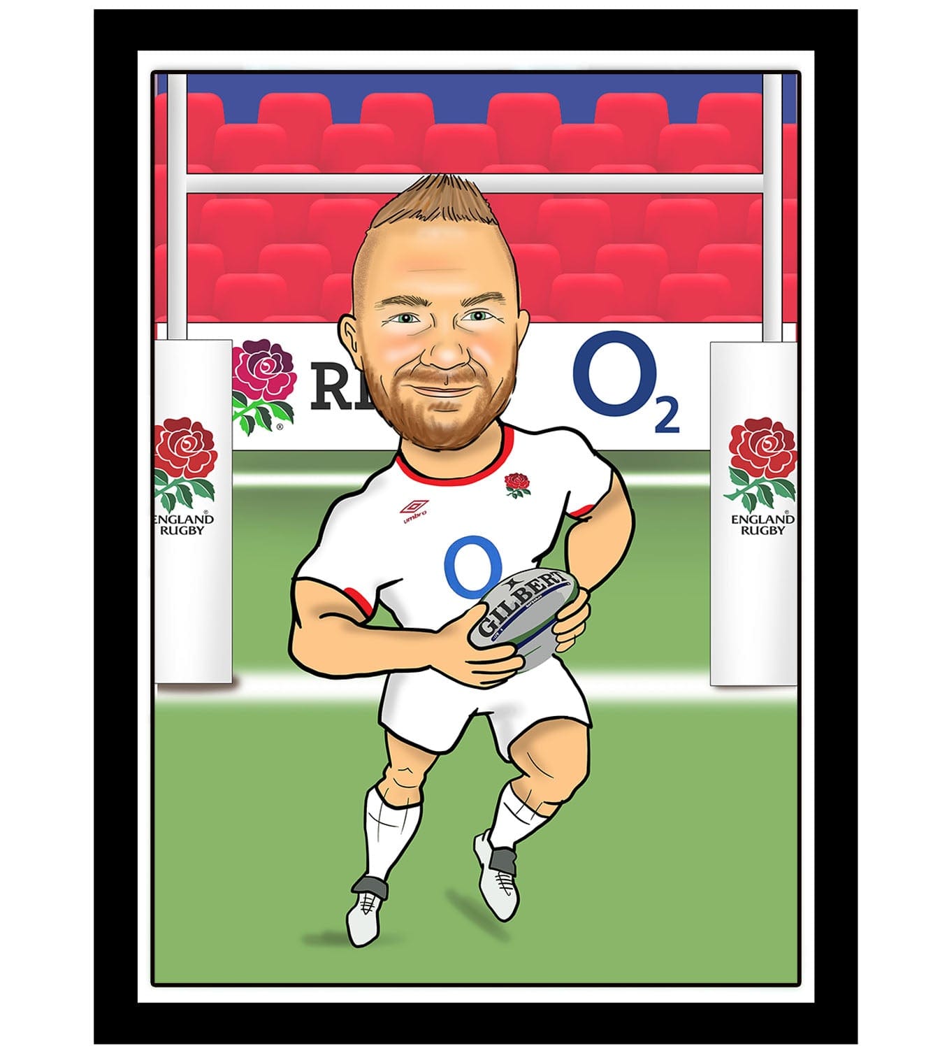 Rugby Player Caricature