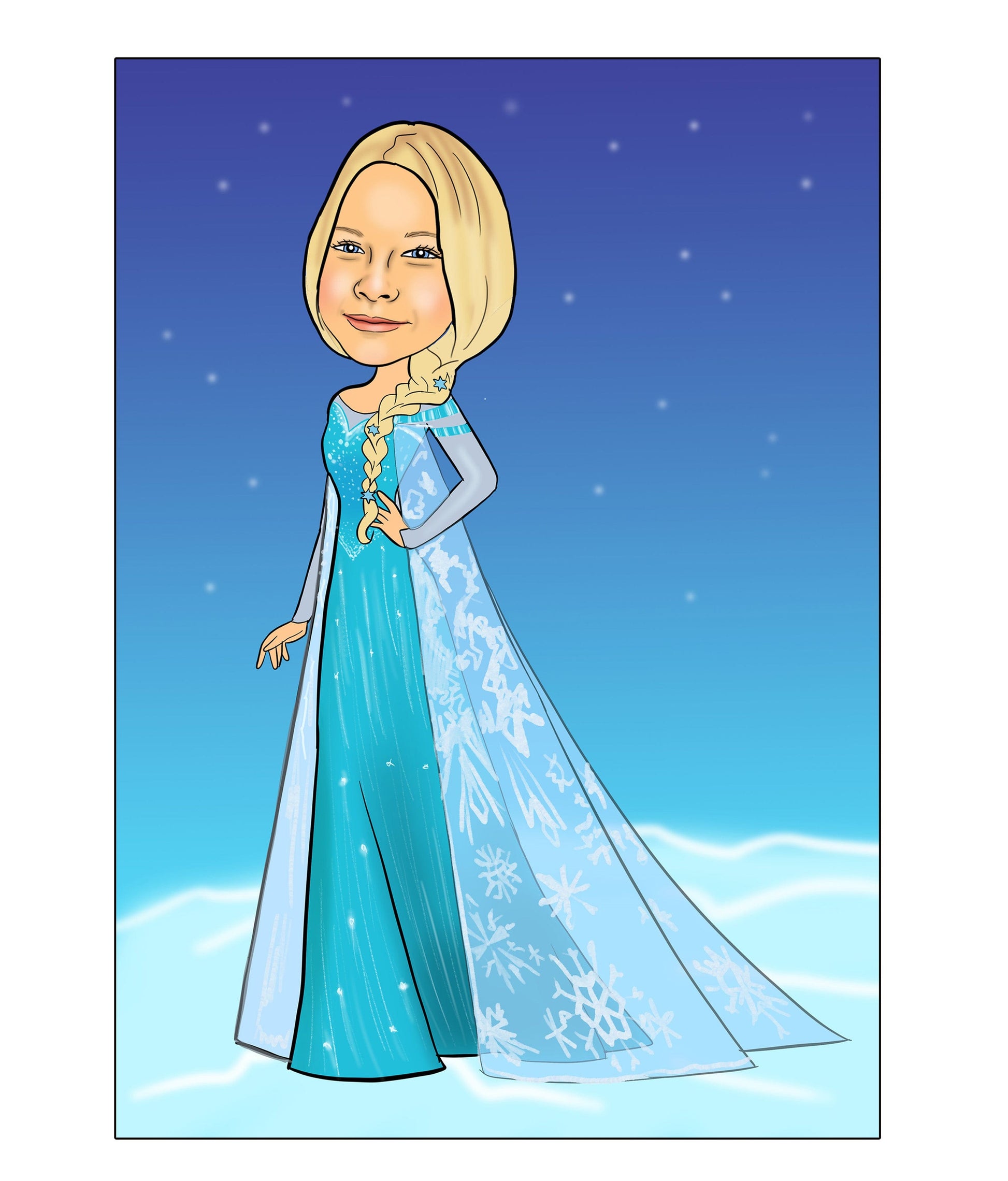 Princess Elsa Caricature | Elsa Caricature | Steph' Sketches