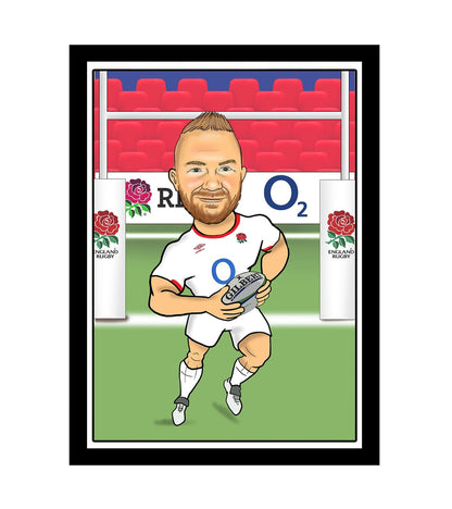 Rugby Player Caricature