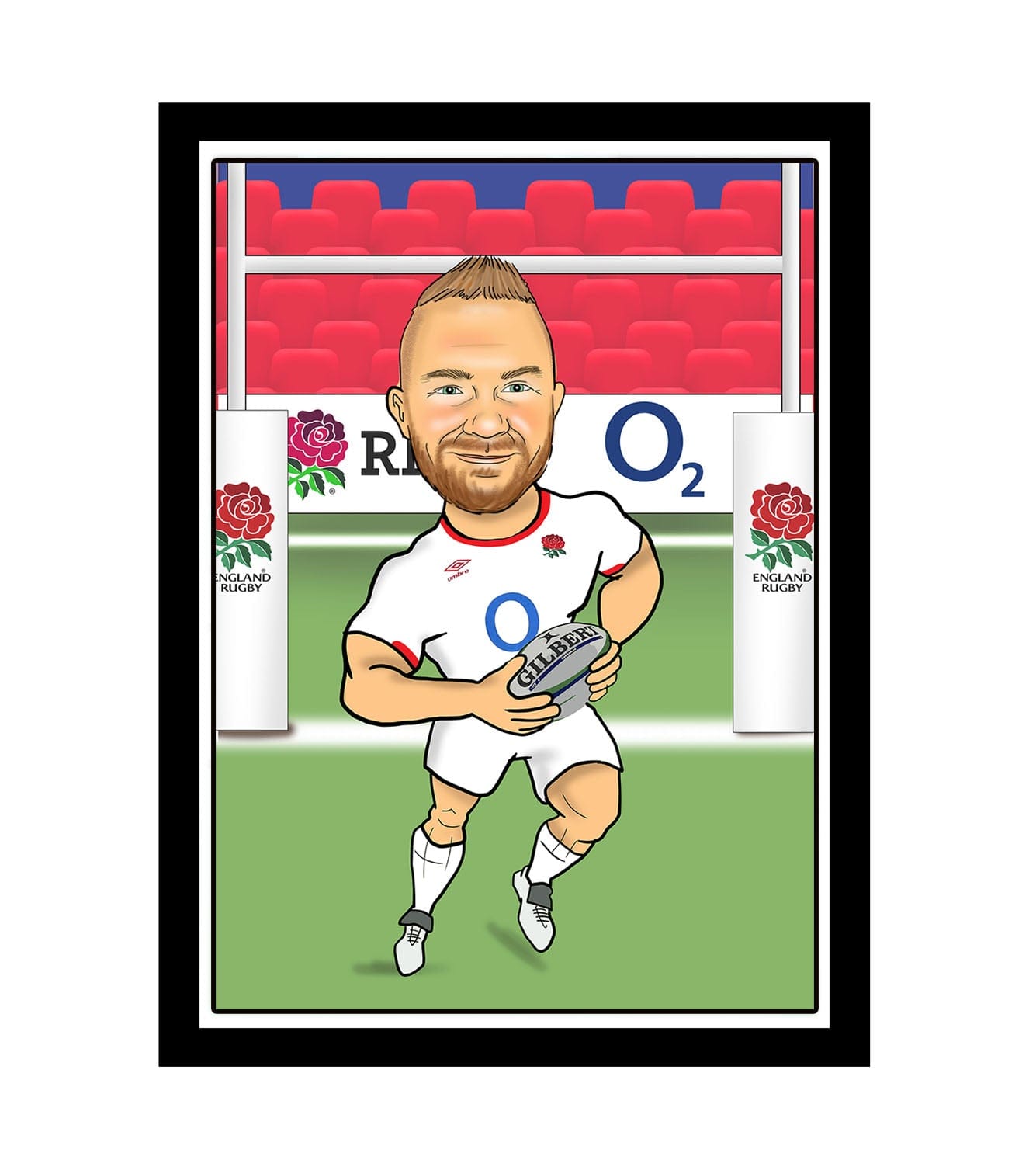 Rugby Player Caricature