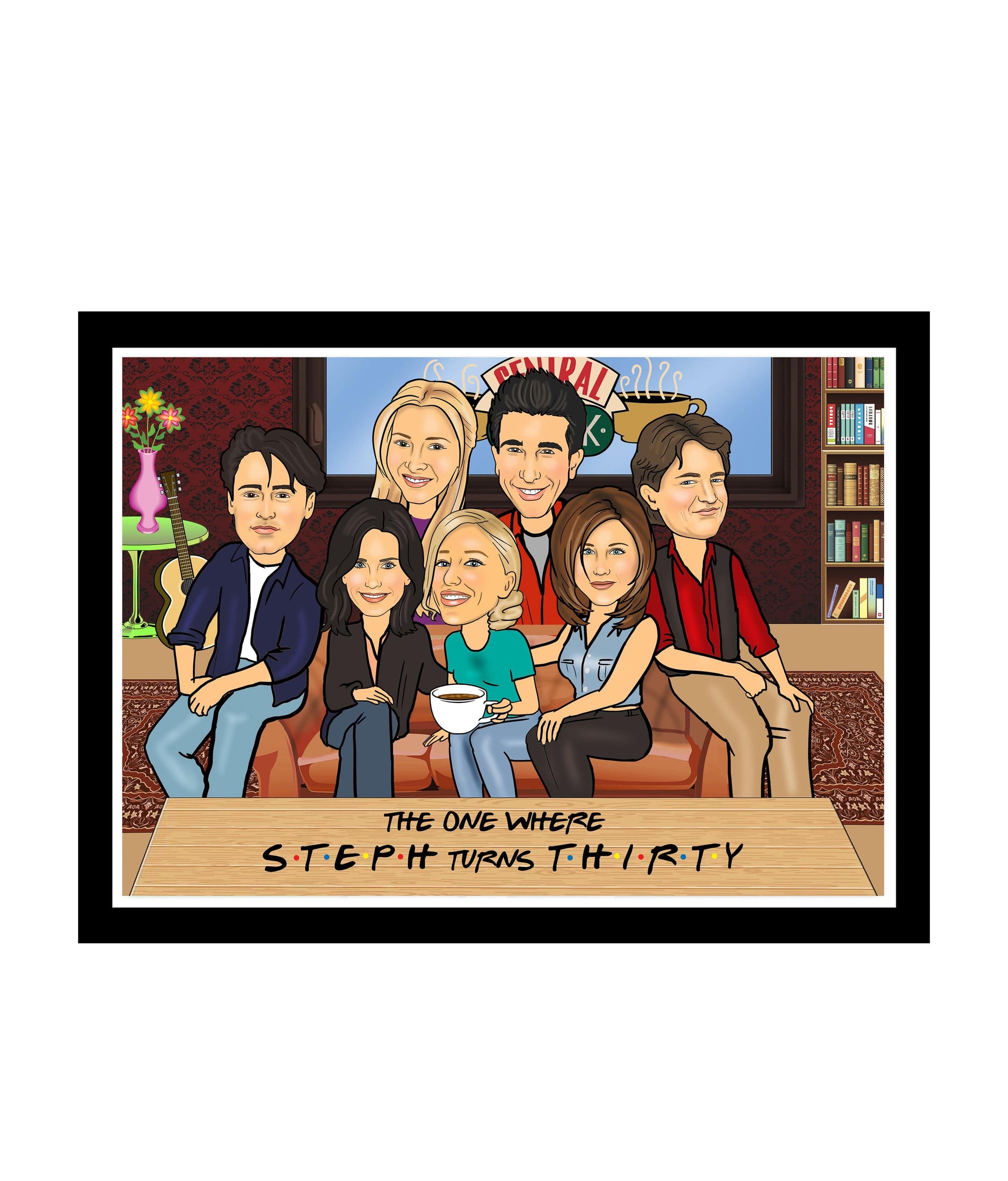 Friends Sofa Caricature | Sofa Friends Caricature | Steph's Sketches