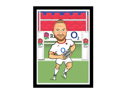 Rugby Player Caricature