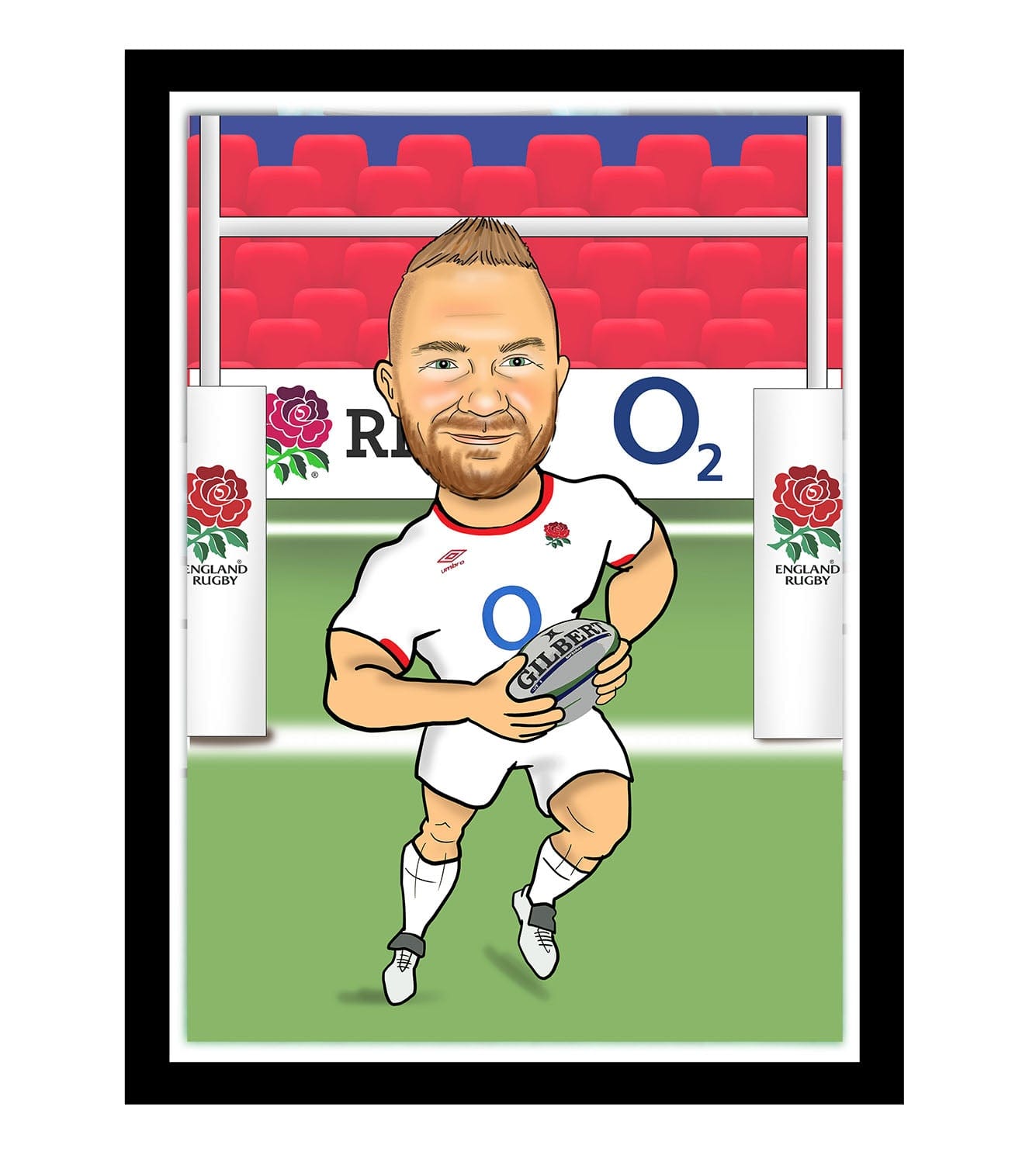 Rugby Player Caricature